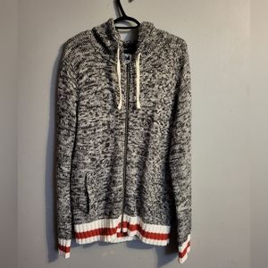 Men's knit hooded jacket  / Veste tricoté à capuche pour homme